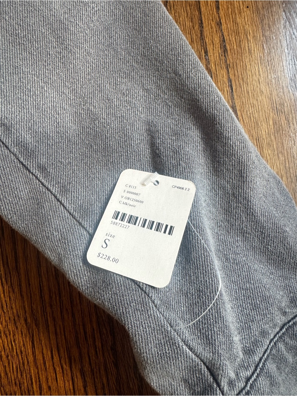 We The Free Washed Black Fringe Denim Jacket - Picture 5 of 5
